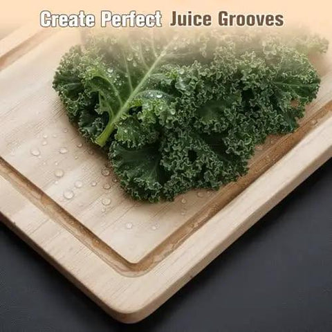 Router Jig For Cutting Boards, Adjustable Guide Fits Up To 18x18 Inches, Corner Guides, kale on cutting board with grooves