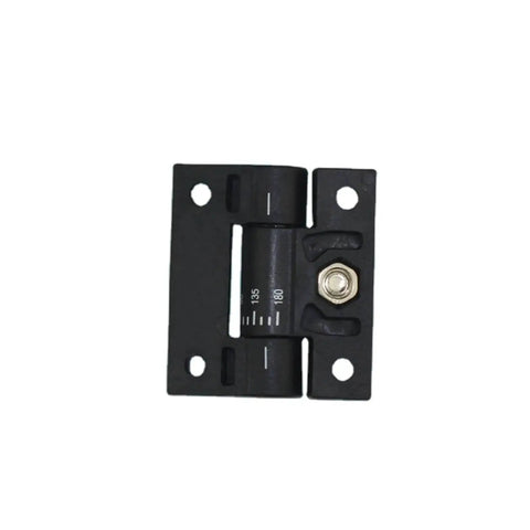 Plastic torque cabinet hinge SK2-301, black, 1 piece, adjustable tension scale.