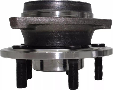 2 Front Wheel Bearing Hubs Replacement Set For Jeep Cherokee 1999 2001 And Wrangler TJ 2000 2006, side view 5 lug flange
