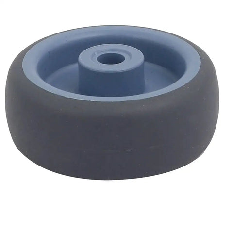 2 Inch Diameter TPR Wheel for Carts and Trolleys with 8.5mm Bore 49 by 22mm Size Quiet Roll Caster Wheel Pulley Roller Gray and Blue