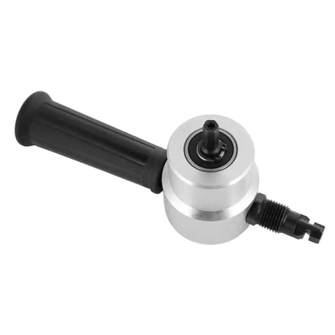 Double Head Metal Nibbler Drill Attachment For Electric And Pneumatic Tools with black handle, precision metal sheet cutter