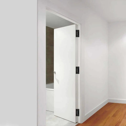 5 Inch Hidden Door Hinge 304 Stainless Steel Heavy Duty Invisible Hinge for Secret Doors installed on white interior door