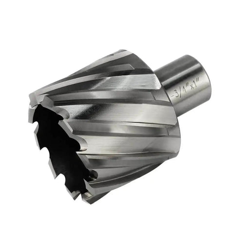 1.75 Inch Annular Cutter With 0.75 Weldon Shank And Pilot Pin For Magnetic Drill Press, HSS Slugger Kit, side view