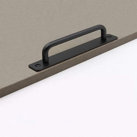 Pack Of 2 Black Barn Door Handles Sliding Pull Handles For Cabinets And Drawers High Performance Kitchen Hardware For Wooden Doors Matte Finish