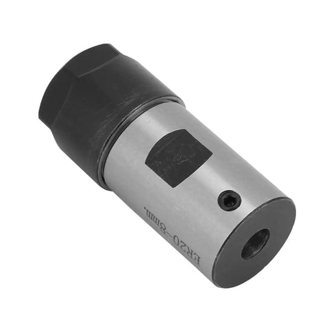 ER20 Collet Holder Spindle Bar For CNC Milling And Boring 8mm Shank Motor Shaft Clamping Tool, gray and black cylindrical design