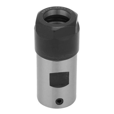 Close-up of ER20 Collet Holder Spindle Bar For CNC Milling And Boring 8mm Shank Motor Shaft Clamping Tool