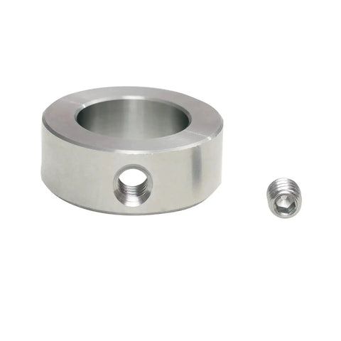 Four Pack 304 Stainless Steel Shaft Collars Set Screw Style With 1/4 Inch Bore 1/2 Inch Outer Diameter And 5/16 Inch Width For CNC Machines Linear Rails And Industrial Equipment Rock Solid Vibration Free Shaft Positioning