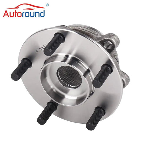 Front Wheel Hub And Bearing Assembly For Mazda 6 2014 2019 And CX5 2013 2022 Replacement 513347 with 5 lug ABS flange close-up
