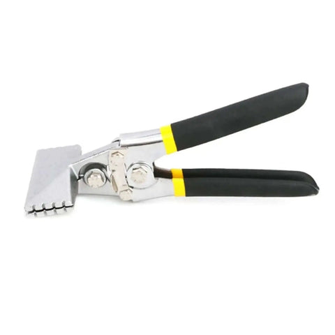 Sheet Metal Bending Pliers Hand Seamer With Wide Jaw And Elbow 80mm Straight 150mm, ergonomic grip, for metalwork.