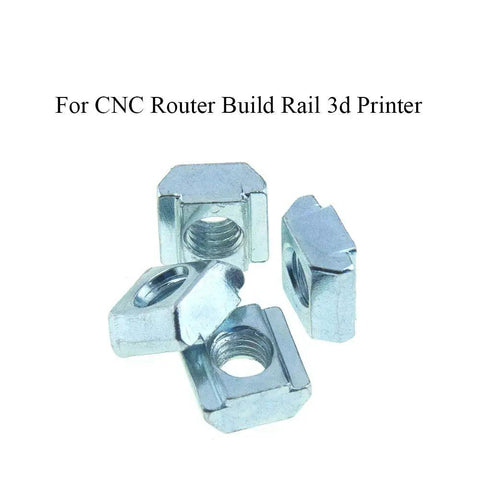 Sliding T Nuts For 20 Series Aluminum Extrusions M5 Threaded 6mm Slot Preassembled 60 Pcs Carbon Steel Construction For 20x20 Profiles