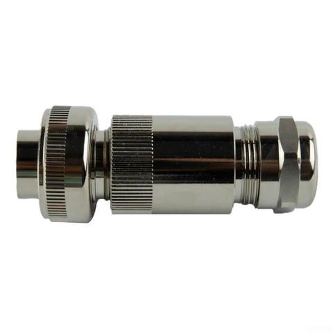 Side view of 7-Pin Proportional Valve Connector Mating Plug, Metal IP67, Single Pack Compatible with R900021267 R900217845 R900223890
