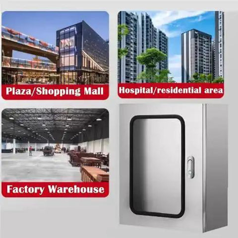 Stainless Steel Outdoor Electrical Enclosure Box 14x12x10 In 1.5 Millimeter Thick Waterproof Junction Chest for various applications