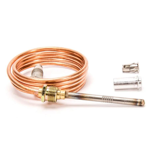 24-inch copper thermocouple with brass fitting for gas furnaces, boilers, water heaters (Resideo CQ100A1013/U)