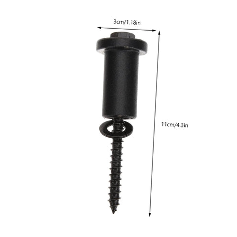 Close-up of 4 Sets Barn Door Closet Hardware Sliding Door Track Spacers Kit Carbon Steel Connectors with measurements
