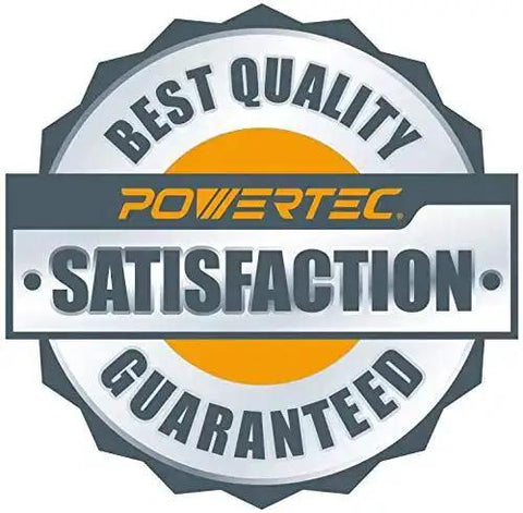 Badge with 'Best Quality Satisfaction Guaranteed' and Powertec logo