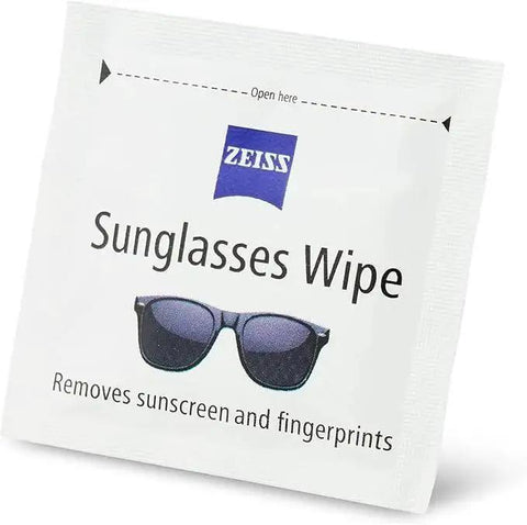 ZEISS Premium Sunglasses Wipes Pre Moistened 120 Count Safe For All Lenses individual packet