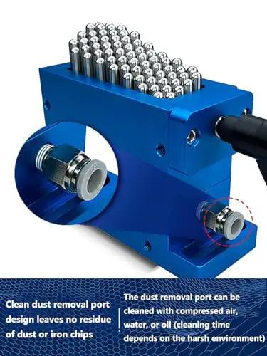 Adaptive Stainless Steel CNC Fixture Clamps for Precise Workholding and Machining High Precision Gripper showing dust removal port