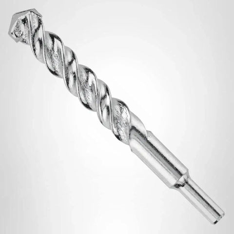 Fast Spiral Rotary Masonry Drill Bit With Carbide Head For Long Life And Quick Material Removal In Brick Block And Concrete Three Quarters Of An Inch By Four By Six Inches Bosch BM2019 in side view