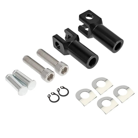 Black Aluminum Passenger Foot Peg Mount Clevis Kit For Harley Softail 2000 2001 2002 2003 2004 2005 2006 with mounting hardware