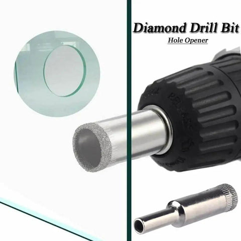 Diamond Hole Saw Drill Bit Set for Tile Ceramic Glass Marble and Stone, 10 Pieces Hollow Core Bits in 5, 6, 8, 10, 12 mm