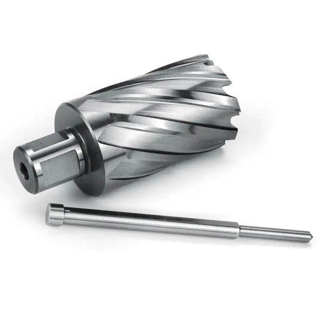 1-1/2 Inch Annular Cutter For Magnetic Drill Press With 2 Inch Cutting Depth And Three Quarter Inch Weldon Shank Two Flats Pilot Pin