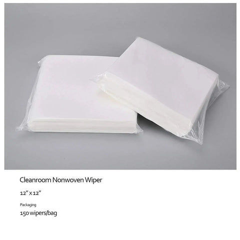 Cleanroom Wipes 12x12 Nonwoven 55 Percent 45 Percent Cellulose Polyester Bag 150 packs