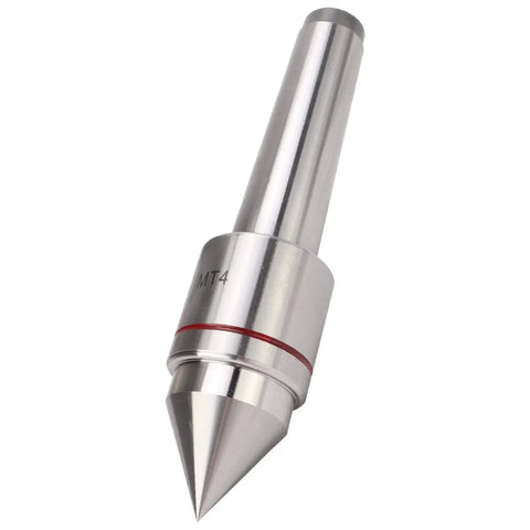Triple Ball Bearing Heavy Duty Lathe Live Center For Metal Lathe CNC Work And High Speed Machining, shown with MT4 sizing
