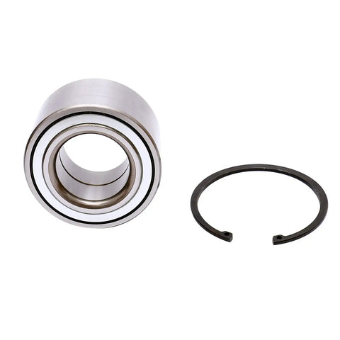 Beefy Wheel Hub Bearing Set With Clips Two Pack For Honda Accord CR V Pilot S2000 And Acura TL CL MDX RSX Front Wheel Bearings Fitment Includes Two Bearings And Two Clips, showing a single bearing and clip.