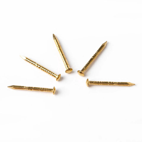 200 Pcs Antique Round Head Brass Copper Mini Nails For Furniture Hinges Boxes And Craft Projects 2.8x18mm in star pattern