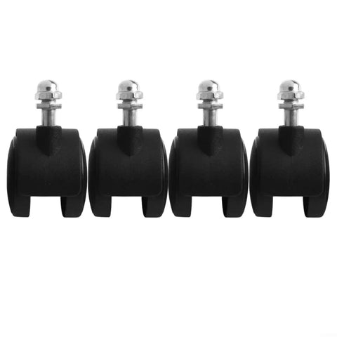 Four Pack Replacement Caster Wheels For Midea Electric Oil Heater 40x30mm Omni Directional Wheels with 8mm Thread, black plastic