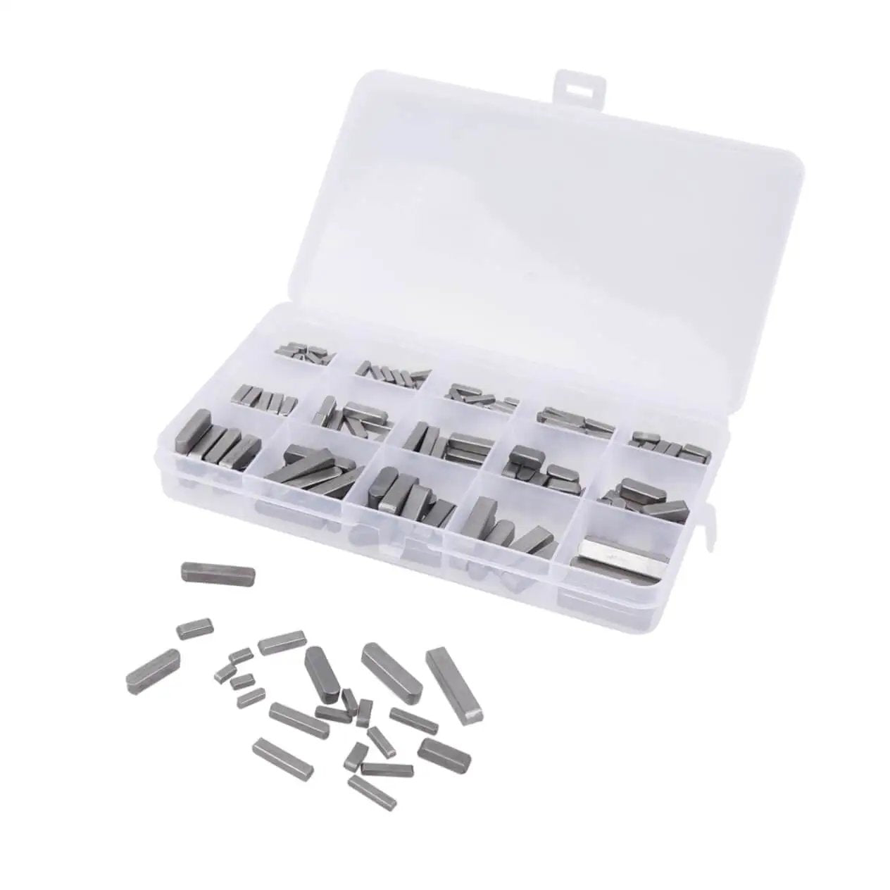 Pro Grade Square Parallel Pin Set With Flat Head Machi...
