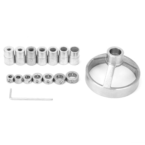Heavy Duty Woodworking Locator Set for Precise Vertical Drilling and Molding Steel Forged Jigs with Strong Clamps Non Slip Rubber Bases