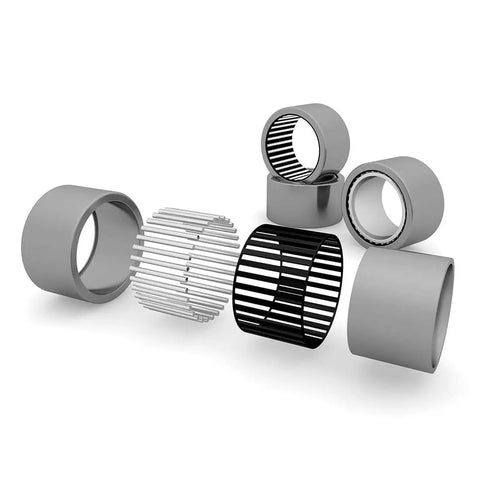 Beefy Full Complement Needle Roller Bearing Open Cup With Drawn Cup ST14 Steel GCr15 Needle Rollers Pre Lubricated for Restricted Spaces