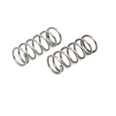 10 pcs stainless steel compression springs, 6mm OD, 0.6mm wire, 15mm free length, silver tone