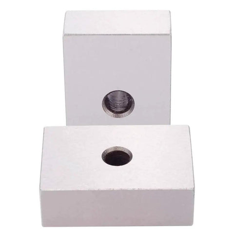 Beefy Setup Ready Precision Ground 1x2x3 Machinist Blocks Matched Pair by Oudtinx Hardened Steel with Through Hole