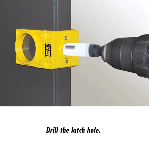 Bi-Metal Lock Installation Kit With Adjustable Guide Template for precise drilling on door