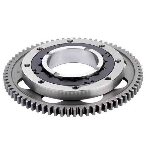 One Way Bearing Starter Clutch Gear And Flywheel Assembly For Motorcycle With Universal Fit Compatible With 2017 Models And 1260 Class Bikes Smooth Engagement Easy Installation Kickstart Ready Replacement, close-up view
