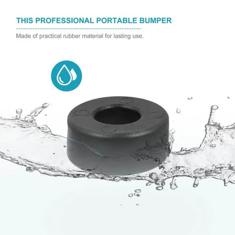 4 Pack Shock Absorber Rubber Ring Pads For Fitness Equipment Non Slip Wear Resistant Feet Bumpers shown in close-up view