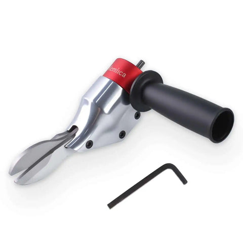 360 Degree Pivoting Drill Metal Shear Attachment for Cordless and Corded Drills Heavy Duty Metal Cutter with Adjustable Handle