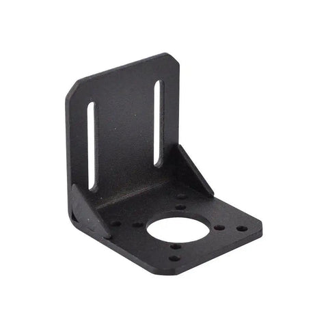 Budget NEMA 17 Stepper Motor Mounting Bracket Made From Steel Alloy With A Tough Plastic Finish Includes Four Extra Holes