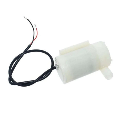 5 Piece Ultra Quiet Mini DC Submersible Water Pumps With Brushless Motor, 3 To 6 Volts, low noise white pump with wires