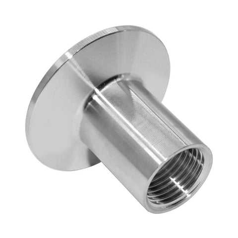 Beduan 1.5 inch tri-clamp to 1/2 inch NPT female sanitary fitting, stainless steel for homebrew, ferrule OD 50.5mm