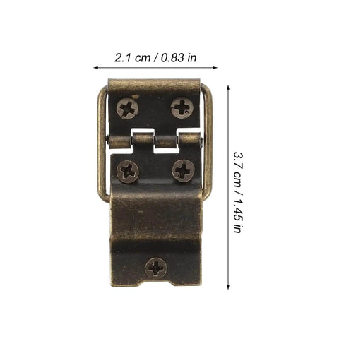 Mini Jewelry Box Hinges With Screws 30 Pcs Metal Hardware For Small Wooden Boxes And Craft Projects 1.45 X 0.82 X 0.11 Inch