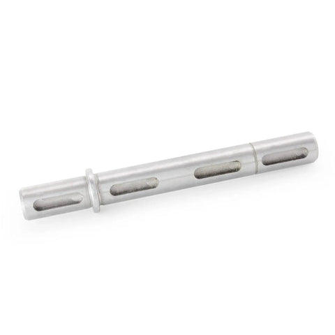 Double Output Shaft Adapter For NMRV030 Worm Gearbox And NEMA23 Stepper Motor, 14mm Shaft Diameter, steel build, close-up view