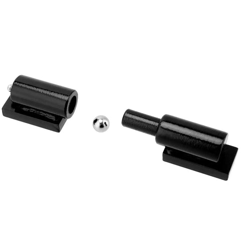 Heavy Duty 5 Inch Weld On Barrel Gate Hinges Set Of 4 With Steel Ball Bearing For Swing Gates And Trailer Gates 450 Lbs Load Capacity Black