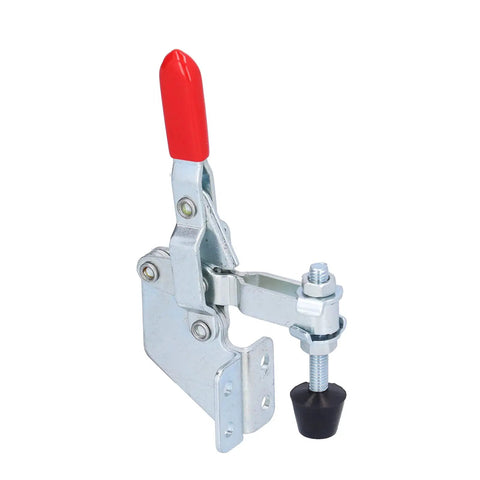 Beefy Toggle Clamp Hold Down Clamp With Rubber Pressure Tip For Woodworking Jigs And Fixtures Welding Drill Press And Crosscut Sled 100 Kilogram Clamping Force Quick Clamp Ergonomic Plastic Grip