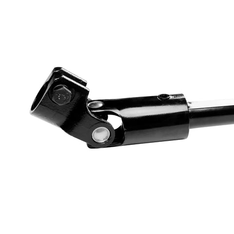 Lower Steering Column Shaft for Jeep Cherokee 1984-1994 and Comanche 1986-1992, visible close-up of black metal joint
