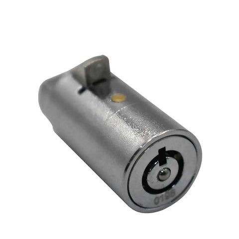 Side view of Vending Machine Lock Keyed Alike for Coke, Snack, and Soda Machines With 3 Keys Included, Zinc Alloy Chrome Finish, 0.92 Inch Cylinder