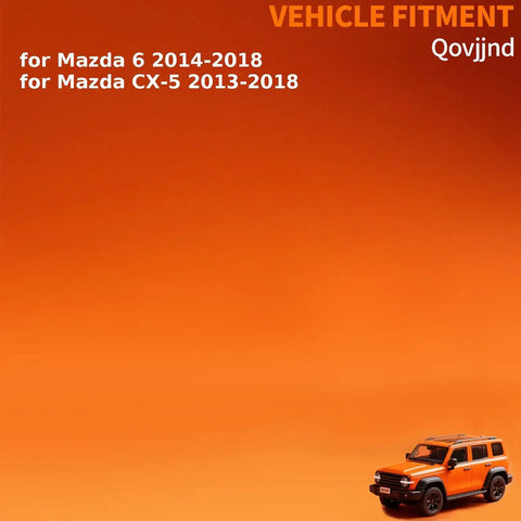 Two Piece Wheel Bearing And Hub Assembly Set For 6 And CX 5 2013 To 2018 Front Left And Right Hubs Replacement Kit, background with car model.