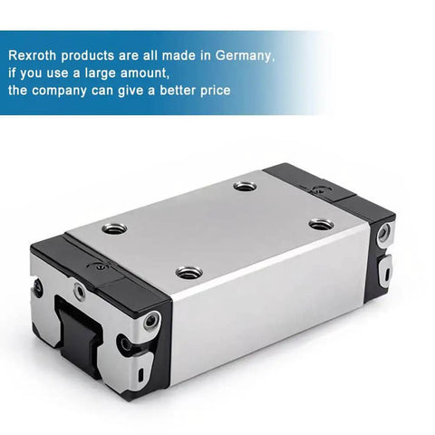 SLS Extended Slider Guide Block, Sealed Ball Bearing Linear Slide Unit Precision Carriage R162372220 shown in close-up